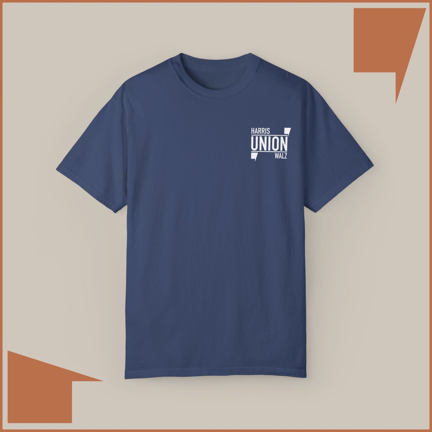 UNION / HARRIS WALZ - MEDIUM/HEAVY WEIGHT T-SHIRT (50% of the PROFIT IS DONATED IMMEDIATELY to the HARRIS-WALZ CAMPAIGN through ActBlue).