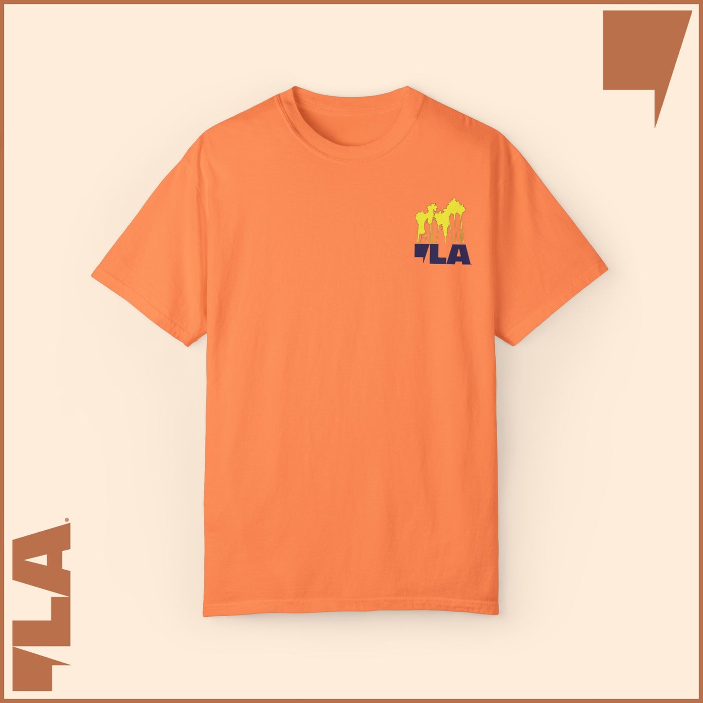 KAMALA/COMMA LA - ELECTRIC PALMS MEDIUM WEIGHT T-SHIRT (50% of the PROFIT IS DONATED IMMEDIATELY to the HARRIS-WALZ CAMPAIGN through ActBlue).