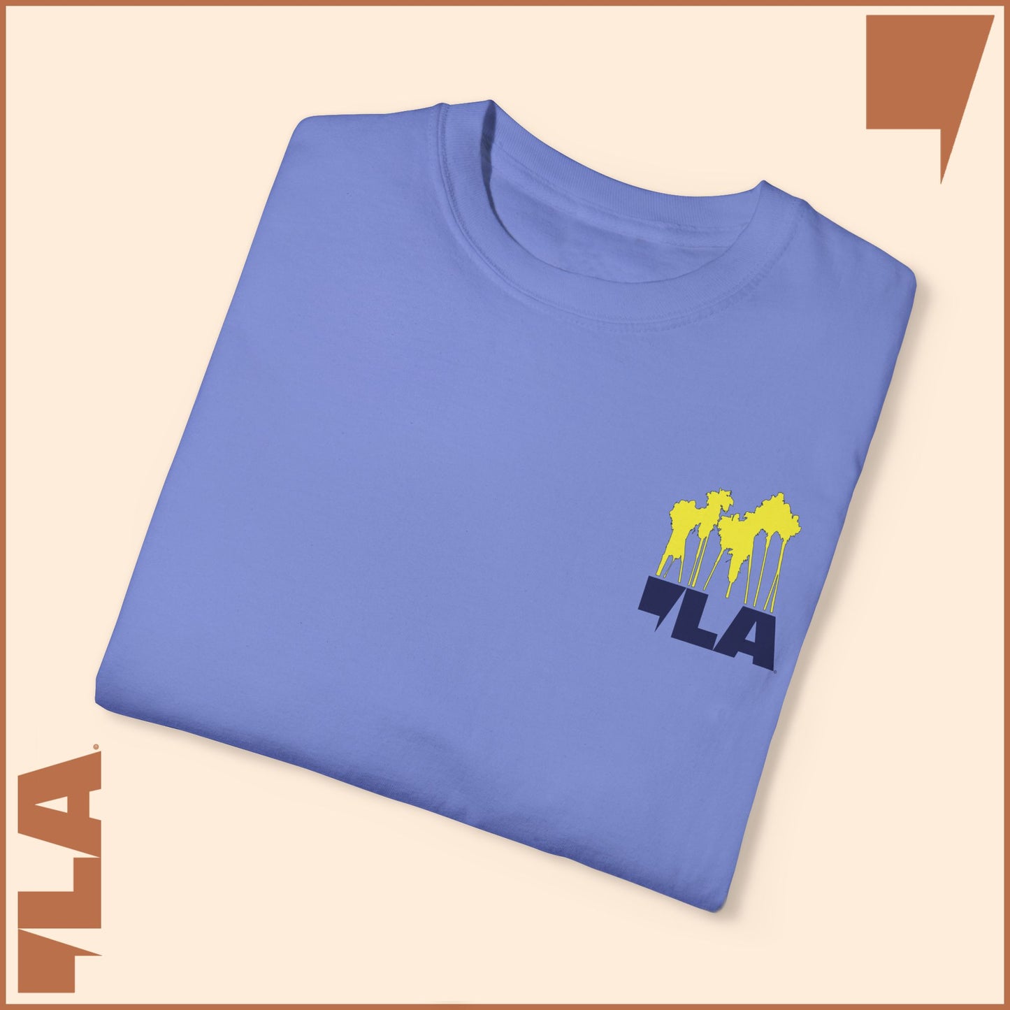 KAMALA/COMMA LA - ELECTRIC PALMS MEDIUM WEIGHT T-SHIRT (50% of the PROFIT IS DONATED IMMEDIATELY to the HARRIS-WALZ CAMPAIGN through ActBlue).