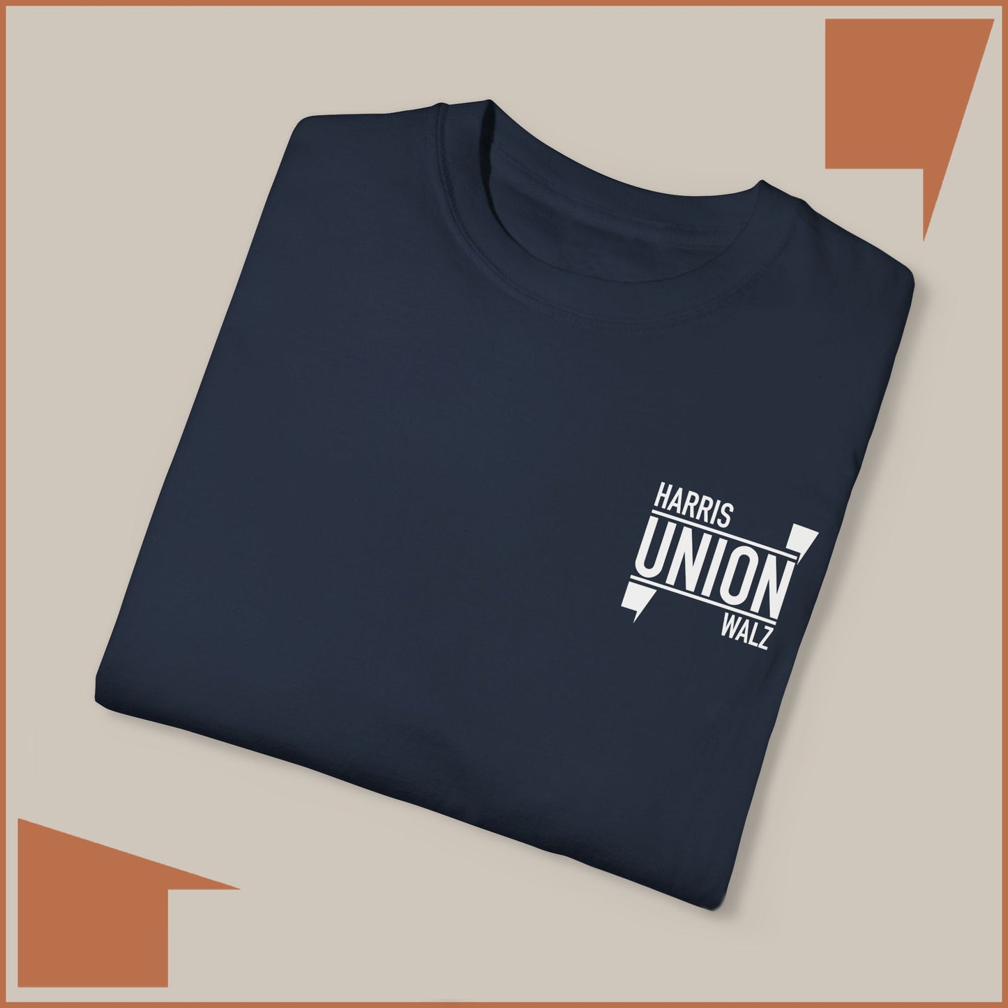UNION / HARRIS WALZ - MEDIUM/HEAVY WEIGHT T-SHIRT (50% of the PROFIT IS DONATED IMMEDIATELY to the HARRIS-WALZ CAMPAIGN through ActBlue).