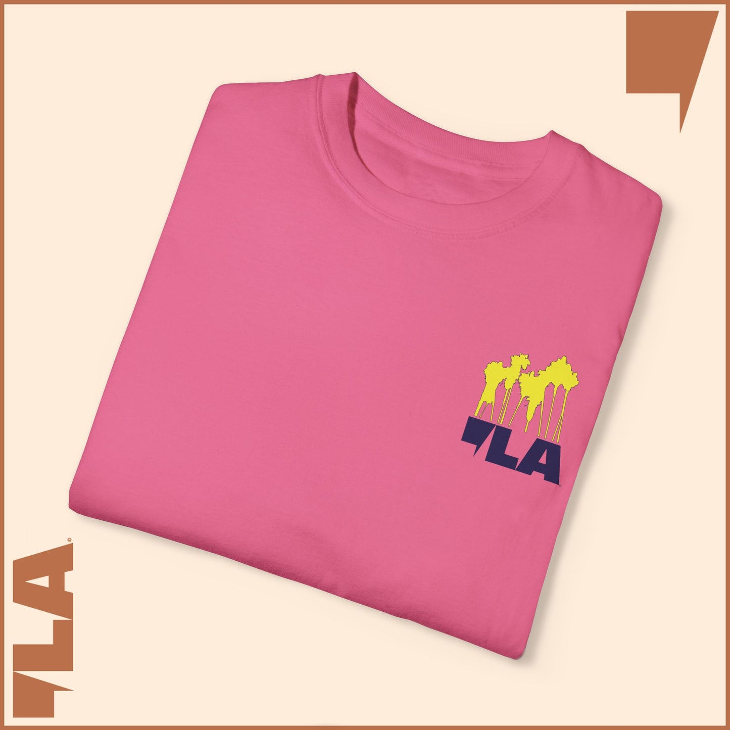 KAMALA/COMMA LA - ELECTRIC PALMS MEDIUM WEIGHT T-SHIRT (50% of the PROFIT IS DONATED IMMEDIATELY to the HARRIS-WALZ CAMPAIGN through ActBlue).