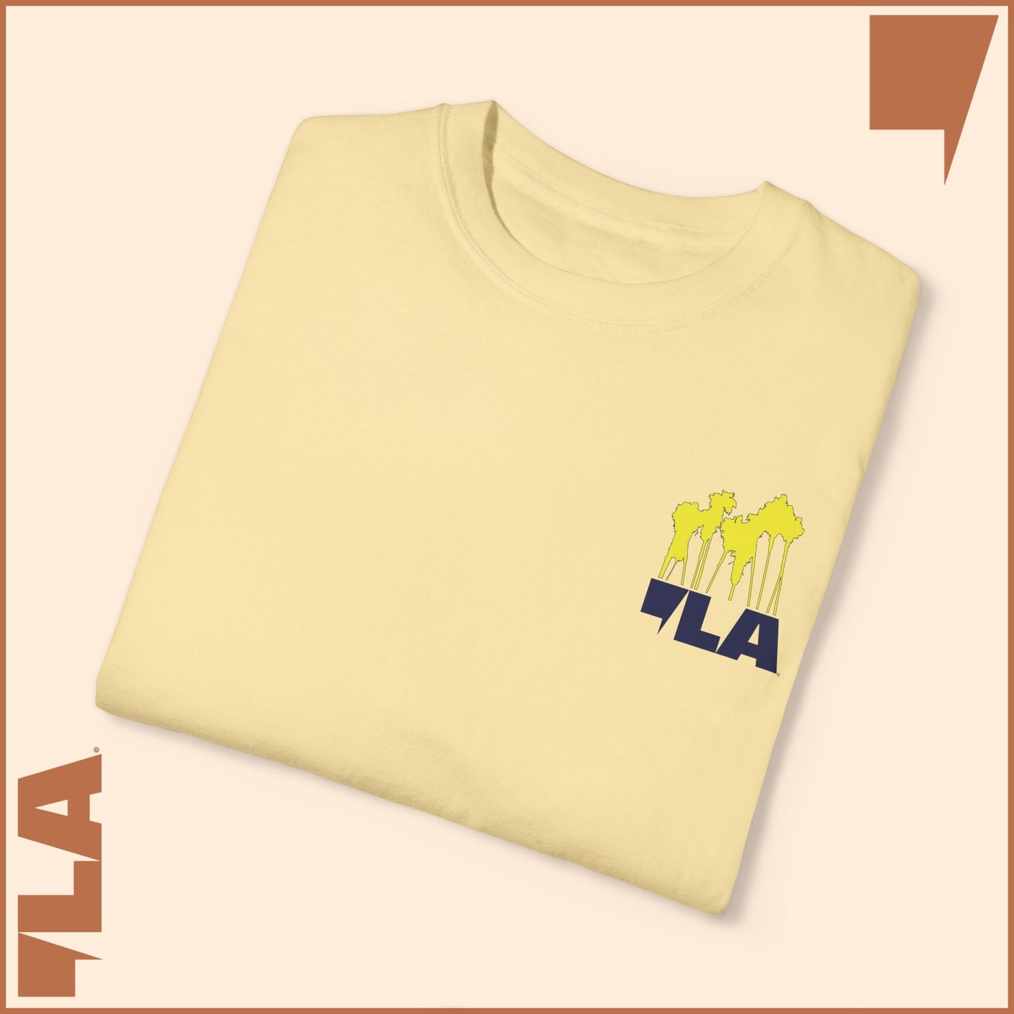 KAMALA/COMMA LA - ELECTRIC PALMS MEDIUM WEIGHT T-SHIRT (50% of the PROFIT IS DONATED IMMEDIATELY to the HARRIS-WALZ CAMPAIGN through ActBlue).
