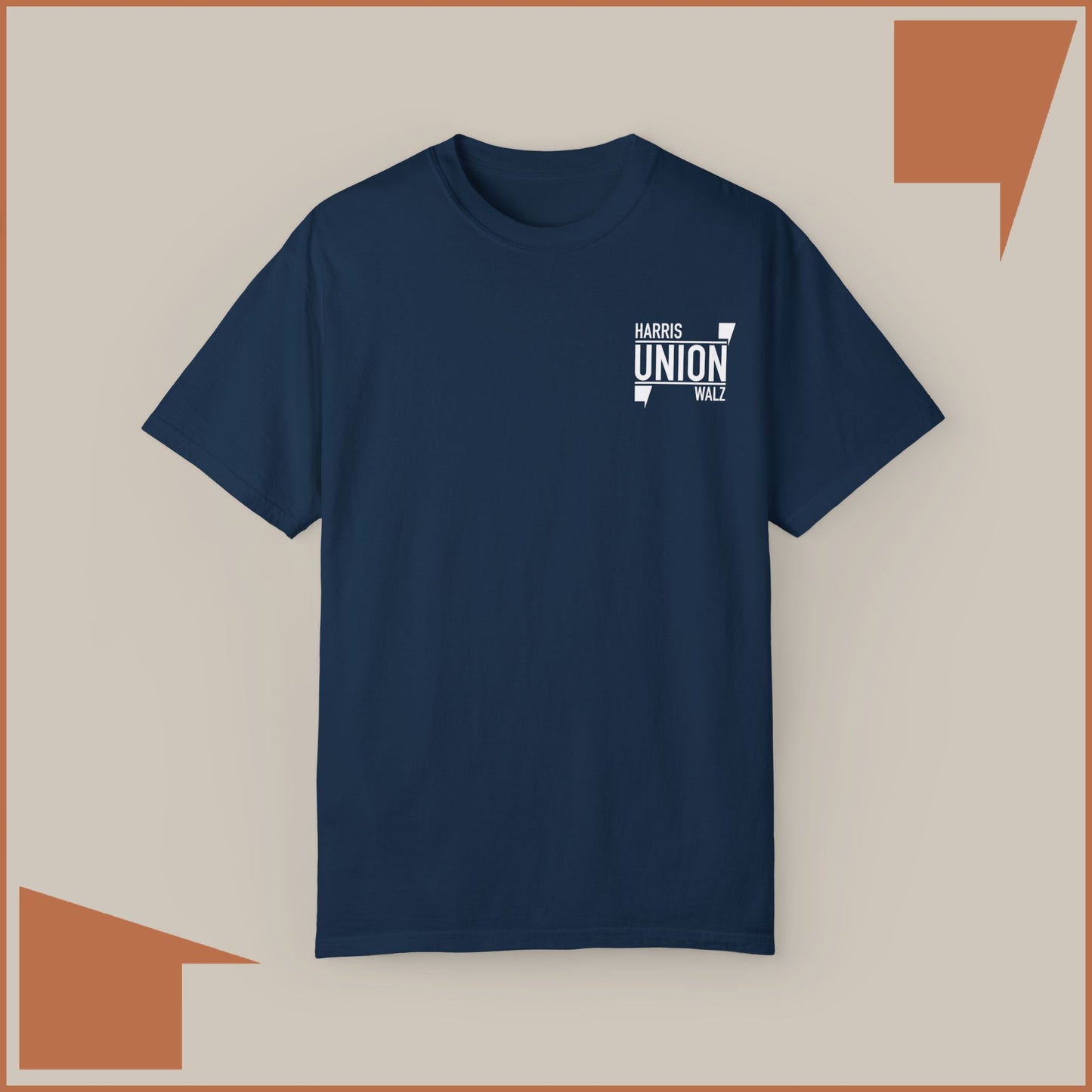 UNION / HARRIS WALZ - MEDIUM/HEAVY WEIGHT T-SHIRT (50% of the PROFIT IS DONATED IMMEDIATELY to the HARRIS-WALZ CAMPAIGN through ActBlue).