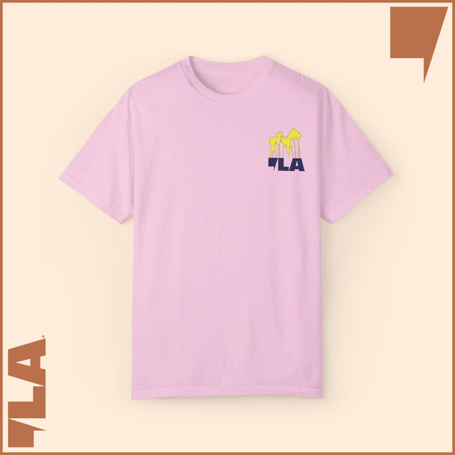 KAMALA/COMMA LA - ELECTRIC PALMS MEDIUM WEIGHT T-SHIRT (50% of the PROFIT IS DONATED IMMEDIATELY to the HARRIS-WALZ CAMPAIGN through ActBlue).