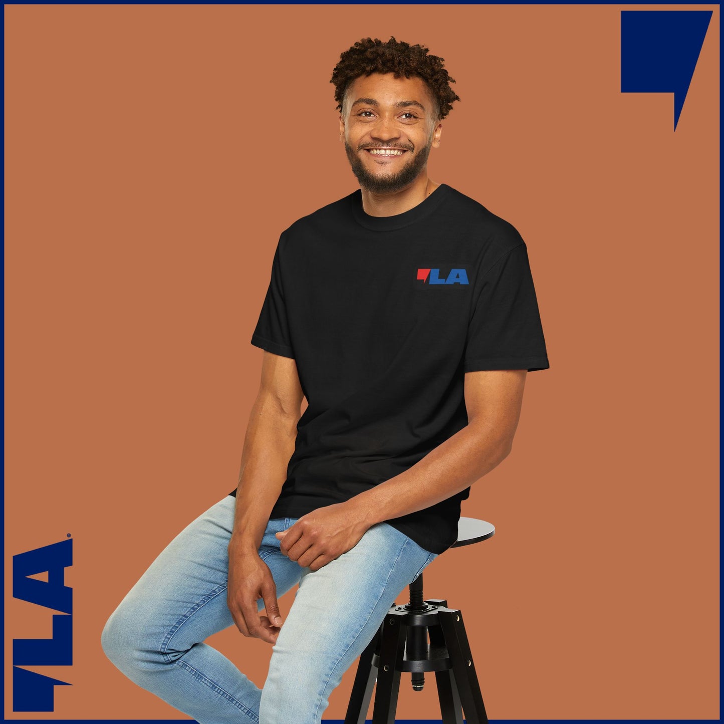 KAMALA/COMMA LA - MEDIUM WEIGHT T-SHIRT (50% of the PROFIT IS DONATED IMMEDIATELY to the HARRIS-WALZ CAMPAIGN through ActBlue).