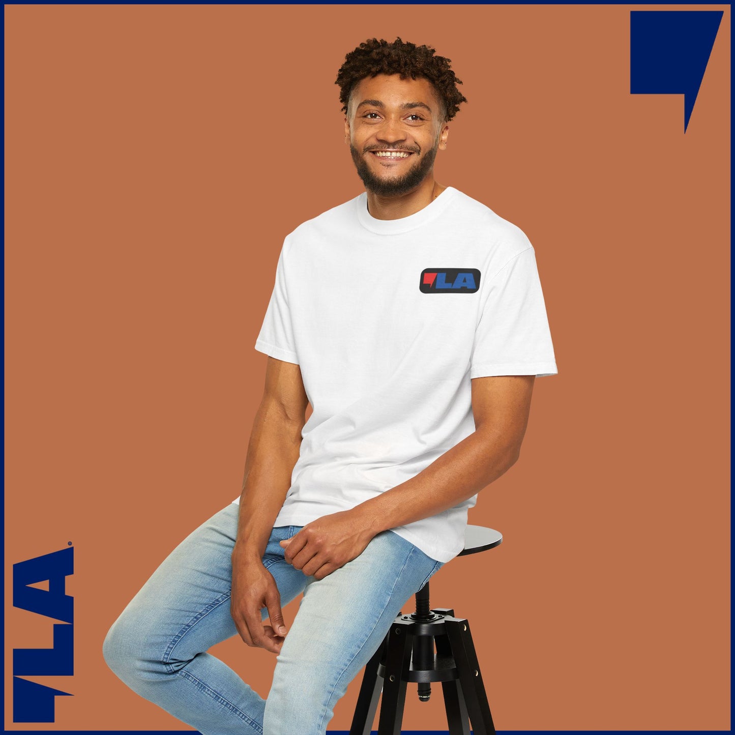 KAMALA/COMMA LA - MEDIUM WEIGHT T-SHIRT (50% of the PROFIT IS DONATED IMMEDIATELY to the HARRIS-WALZ CAMPAIGN through ActBlue).