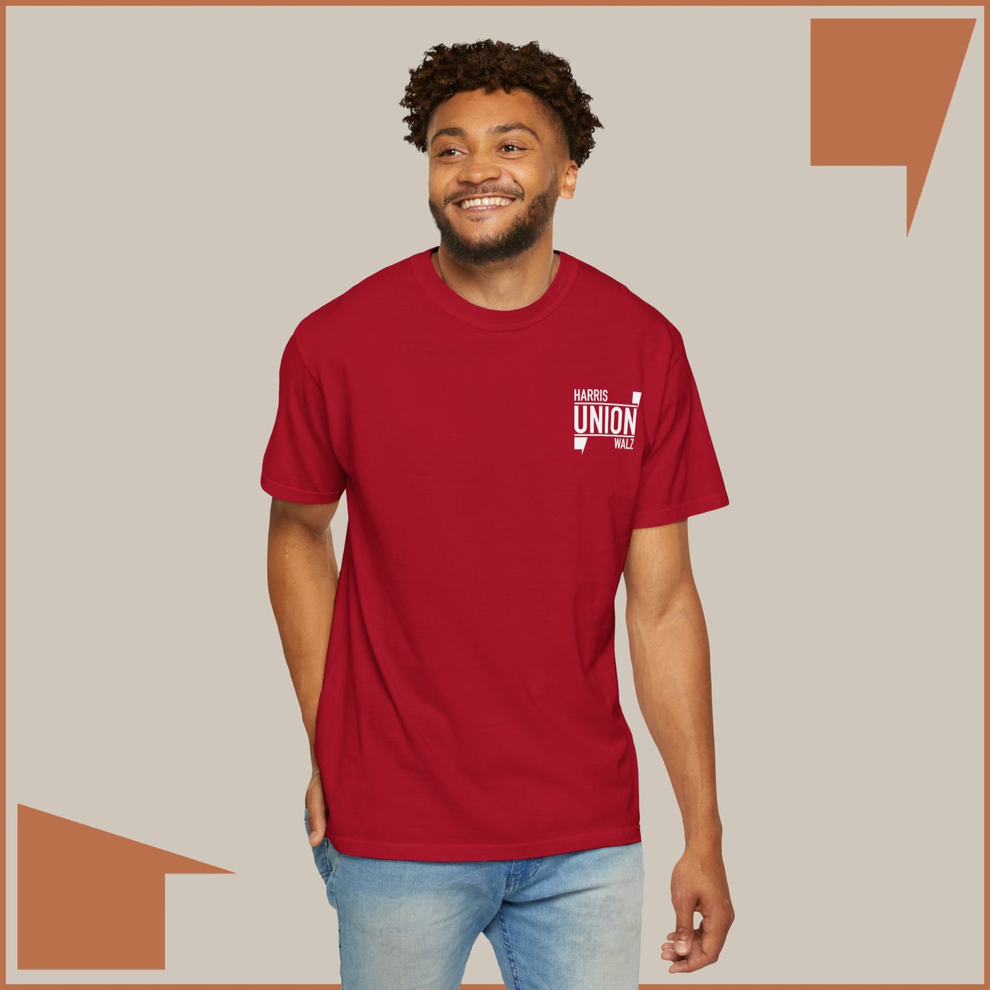 UNION / HARRIS WALZ - MEDIUM/HEAVY WEIGHT T-SHIRT (50% of the PROFIT IS DONATED IMMEDIATELY to the HARRIS-WALZ CAMPAIGN through ActBlue).