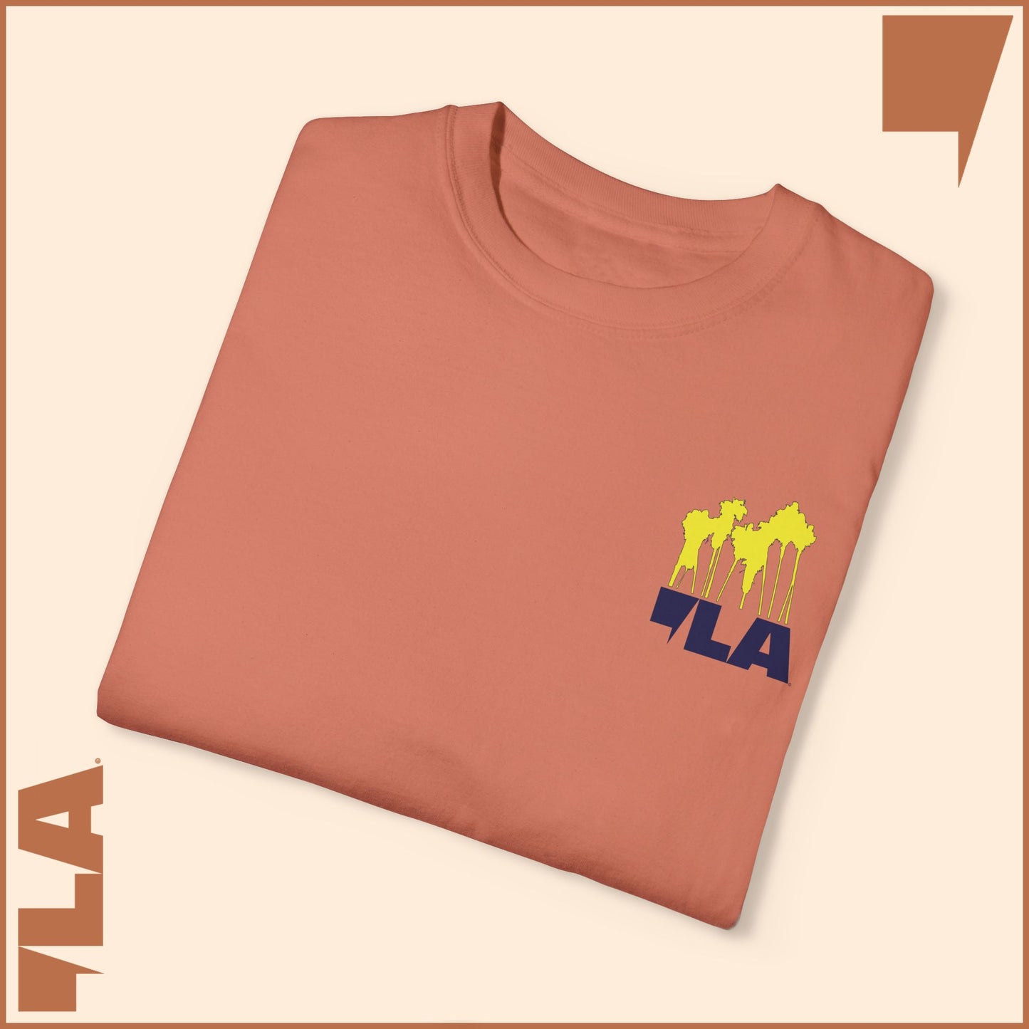KAMALA/COMMA LA - ELECTRIC PALMS MEDIUM WEIGHT T-SHIRT (50% of the PROFIT IS DONATED IMMEDIATELY to the HARRIS-WALZ CAMPAIGN through ActBlue).
