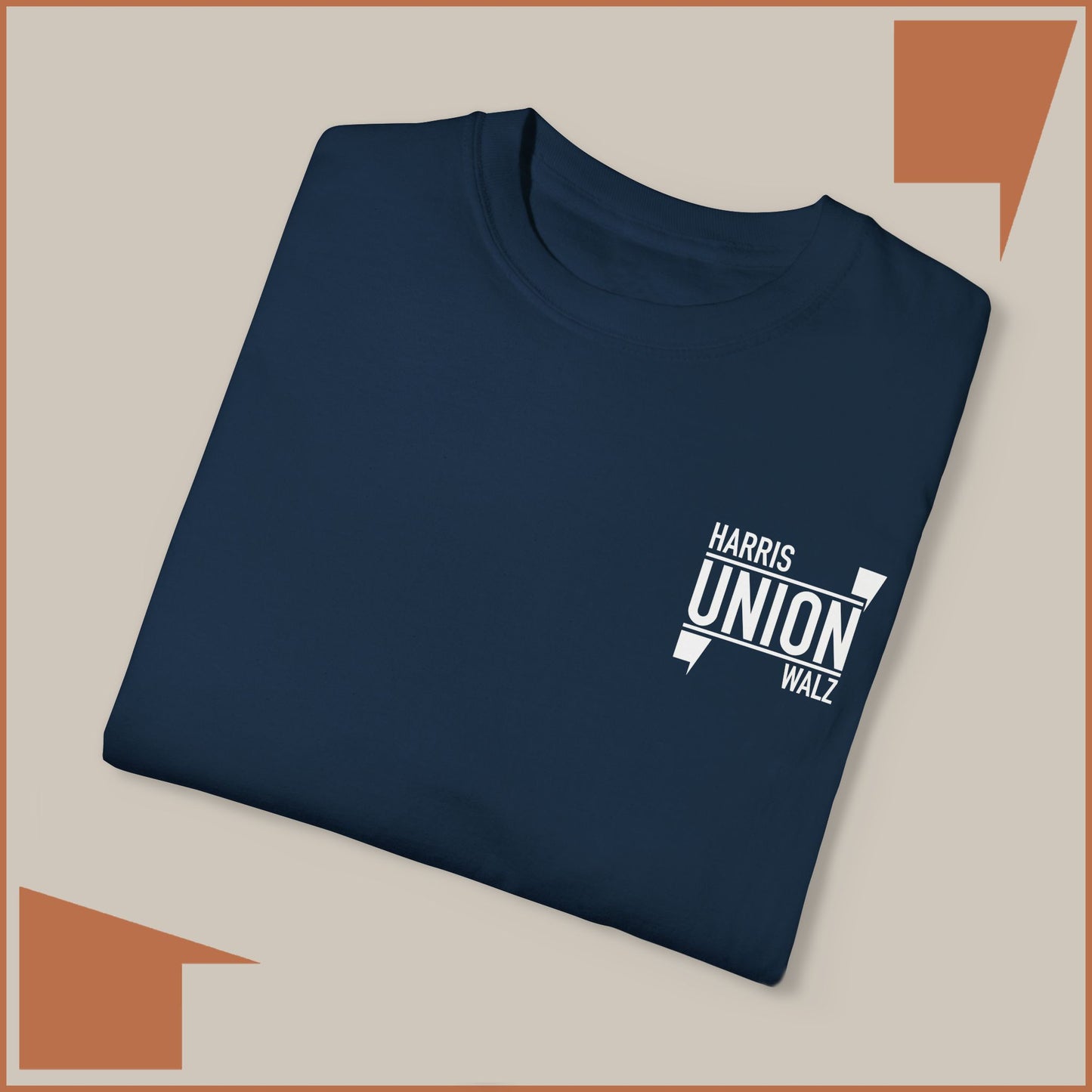 UNION / HARRIS WALZ - MEDIUM/HEAVY WEIGHT T-SHIRT (50% of the PROFIT IS DONATED IMMEDIATELY to the HARRIS-WALZ CAMPAIGN through ActBlue).