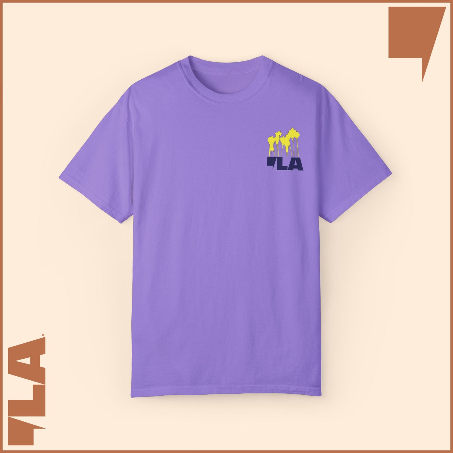 KAMALA/COMMA LA - ELECTRIC PALMS MEDIUM WEIGHT T-SHIRT (50% of the PROFIT IS DONATED IMMEDIATELY to the HARRIS-WALZ CAMPAIGN through ActBlue).