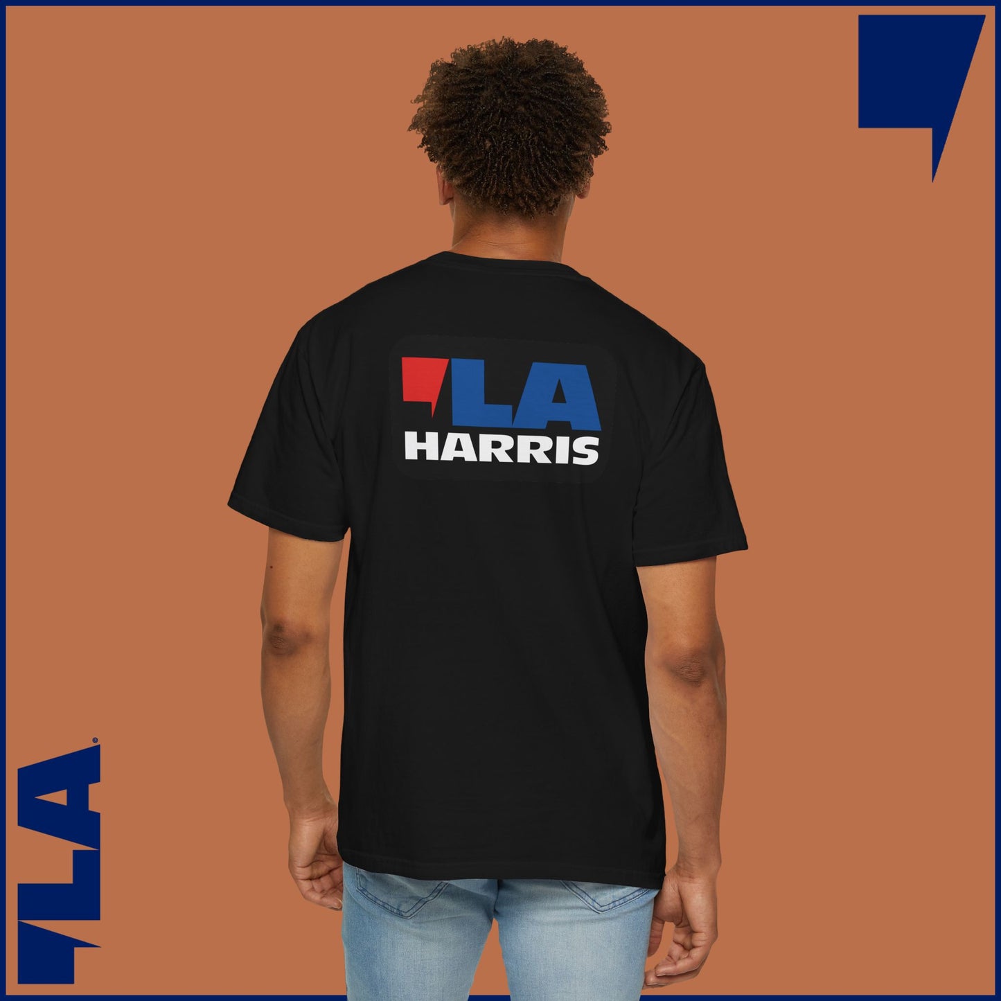 KAMALA/COMMA LA - MEDIUM WEIGHT T-SHIRT (50% of the PROFIT IS DONATED IMMEDIATELY to the HARRIS-WALZ CAMPAIGN through ActBlue).