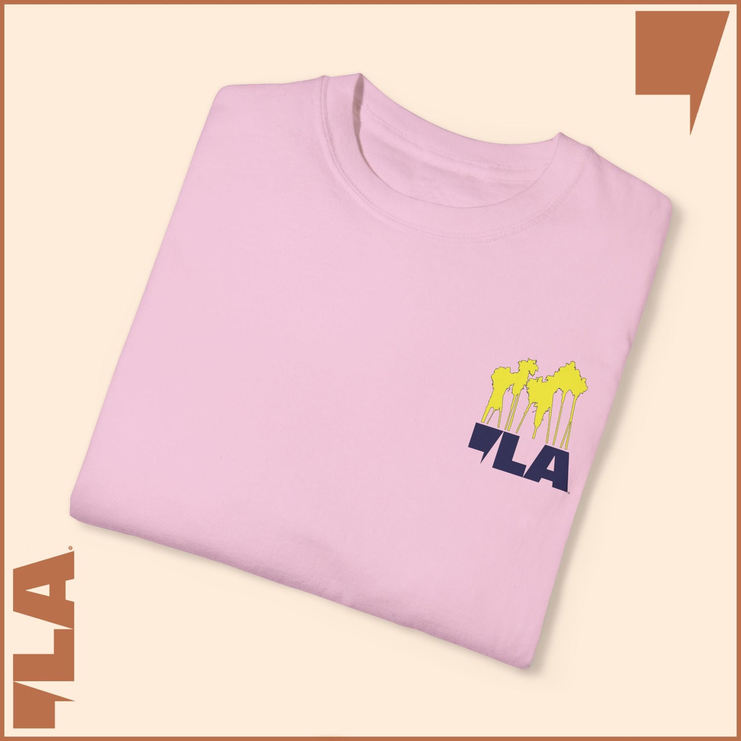 KAMALA/COMMA LA - ELECTRIC PALMS MEDIUM WEIGHT T-SHIRT (50% of the PROFIT IS DONATED IMMEDIATELY to the HARRIS-WALZ CAMPAIGN through ActBlue).