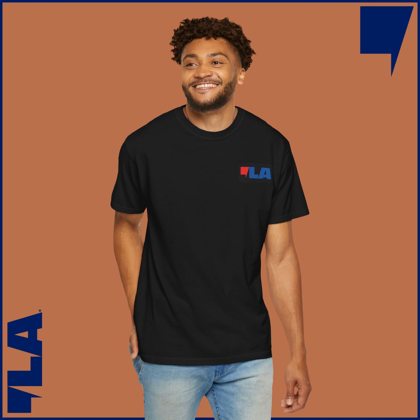 KAMALA/COMMA LA - MEDIUM WEIGHT T-SHIRT (50% of the PROFIT IS DONATED IMMEDIATELY to the HARRIS-WALZ CAMPAIGN through ActBlue).