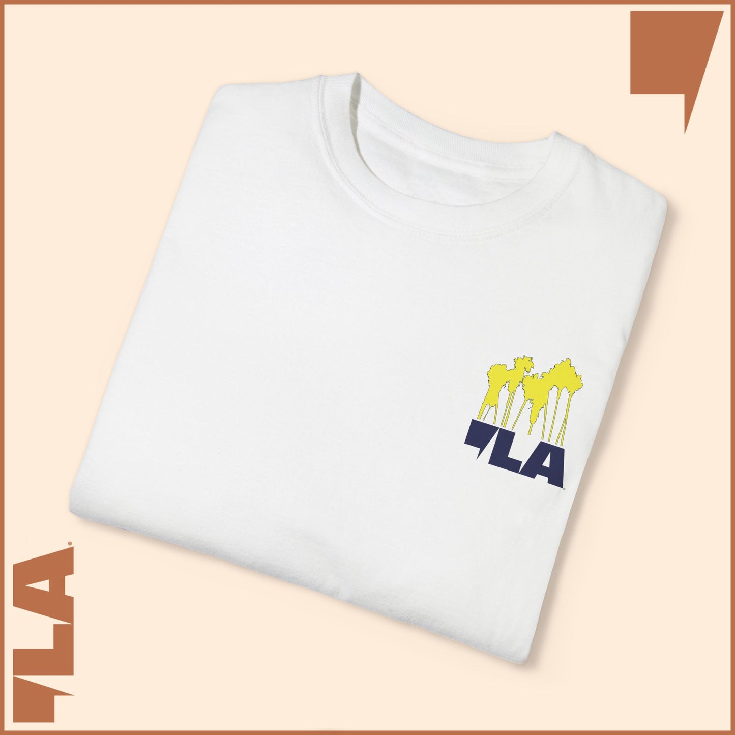 KAMALA/COMMA LA - ELECTRIC PALMS MEDIUM WEIGHT T-SHIRT (50% of the PROFIT IS DONATED IMMEDIATELY to the HARRIS-WALZ CAMPAIGN through ActBlue).