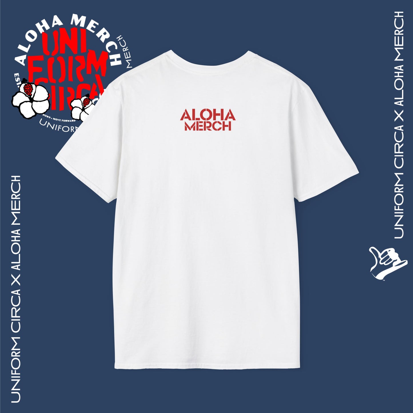 (DUPE) UNIFORM CIRCA x ALOHA MERCH - Unisex Garment-Dyed T-Shirt