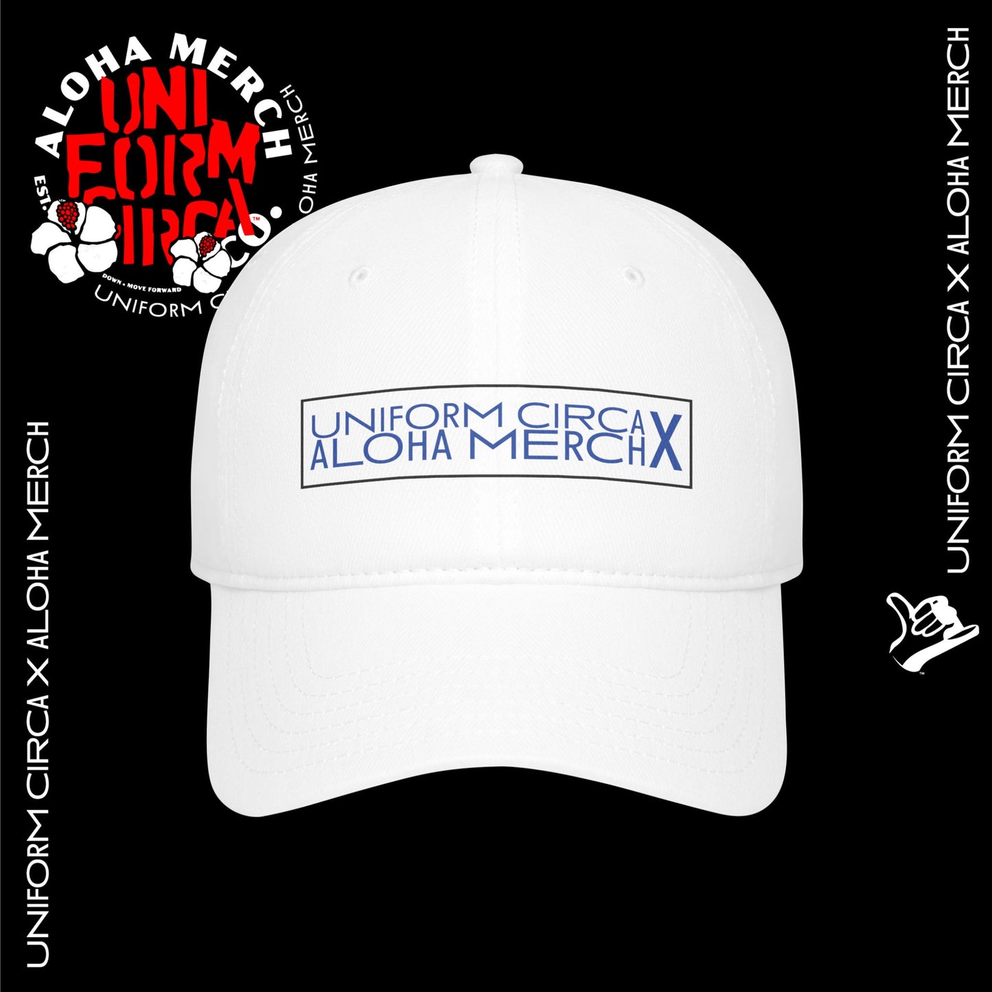 UNIFORM CIRCA x ALOHA MERCH 100% COTTON BASEBALL CAP